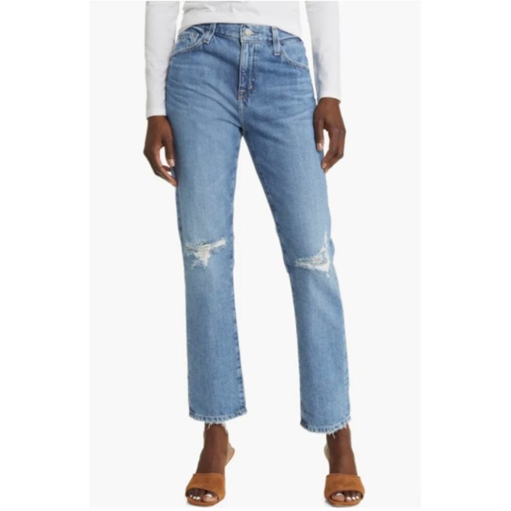AG Jeans Ex-Boyfriend Slouchy Slim Distressed Relaxed Tapered 17 Years 33‎